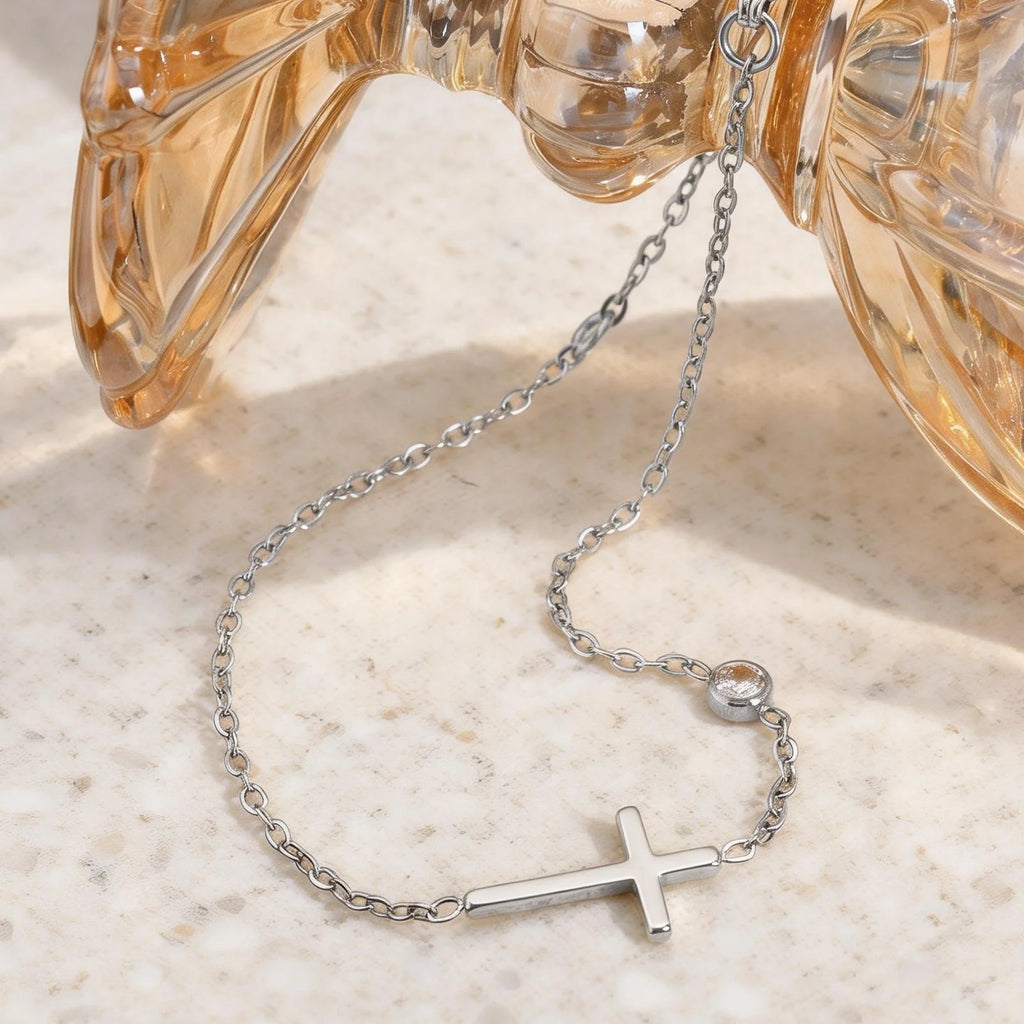 Bracelet Acier Inoxydable Croix