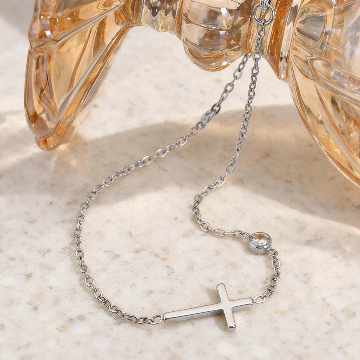 Bracelet Acier Inoxydable Croix