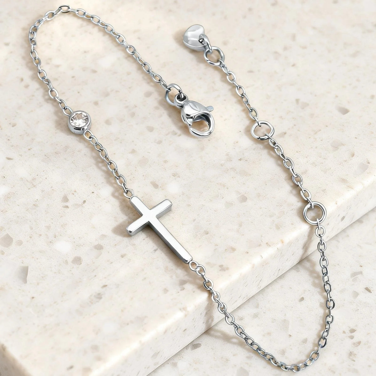Bracelet Acier Inoxydable Croix