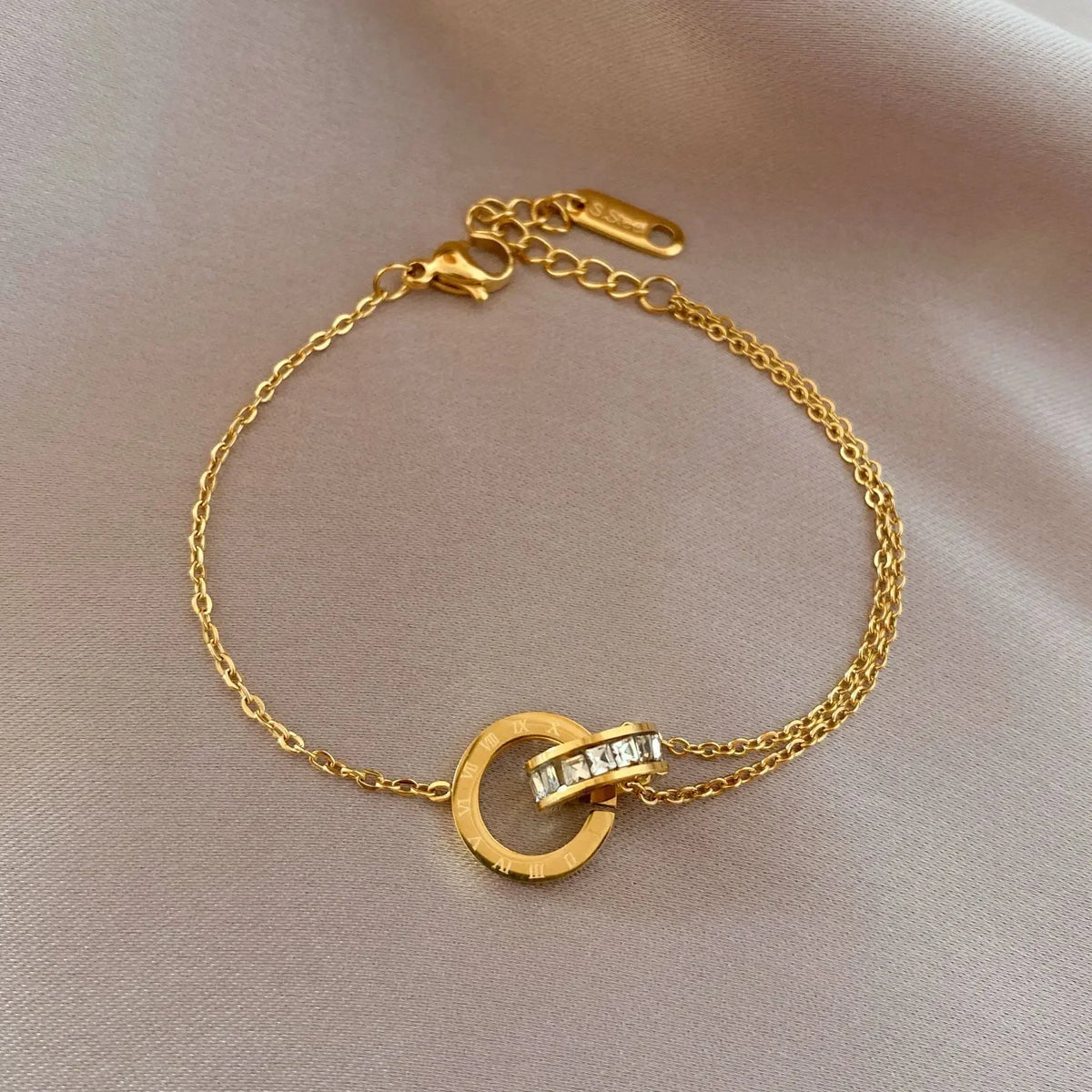 Bracelet 2 Anneaux Croisés