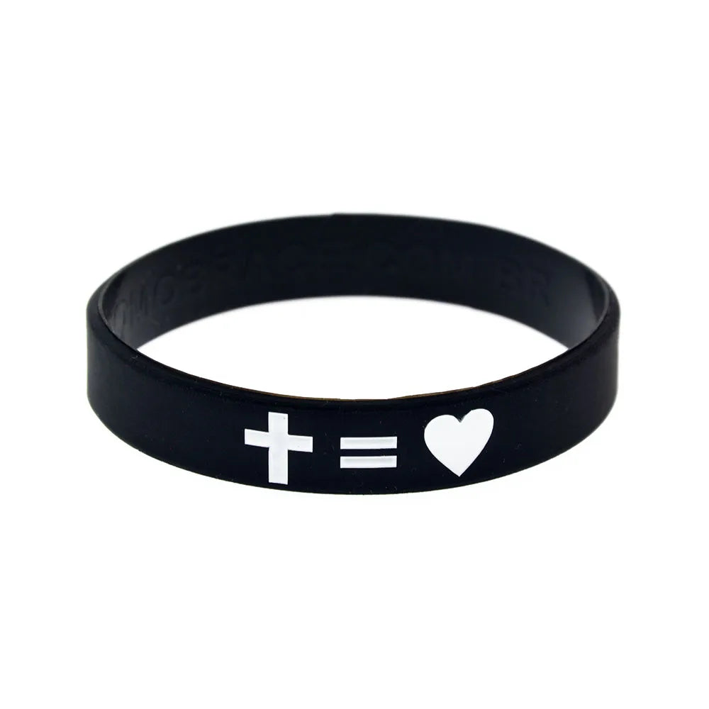 Bracelet Caoutchouc Croix