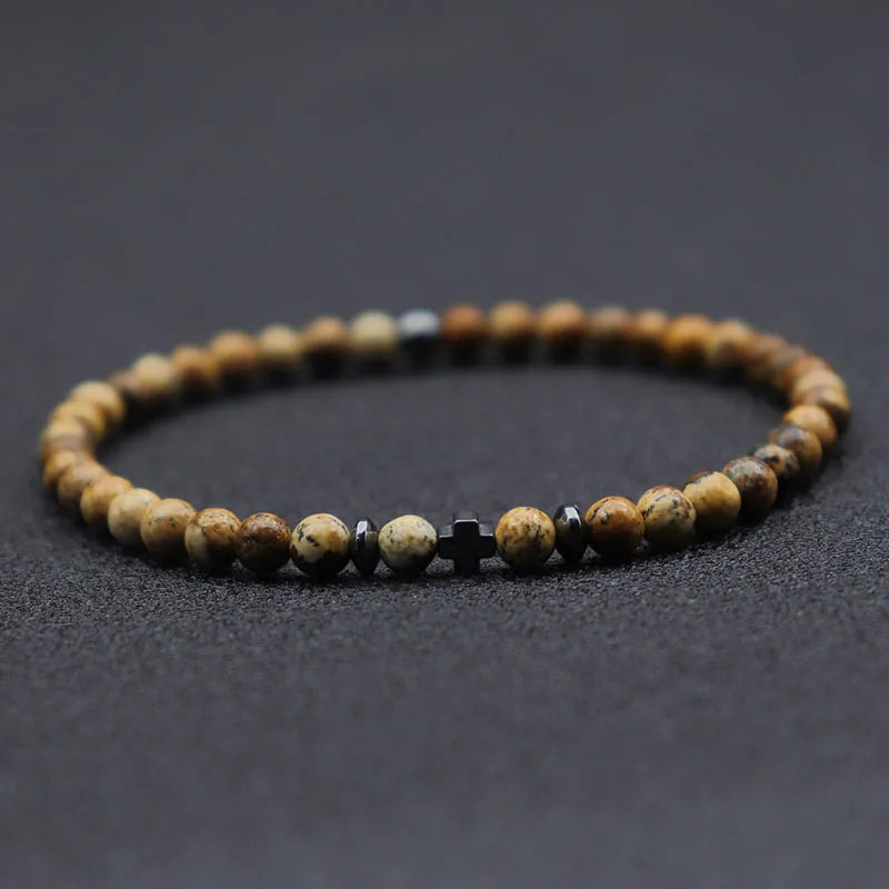 Bracelet avec une Croix et des Perles Bandol