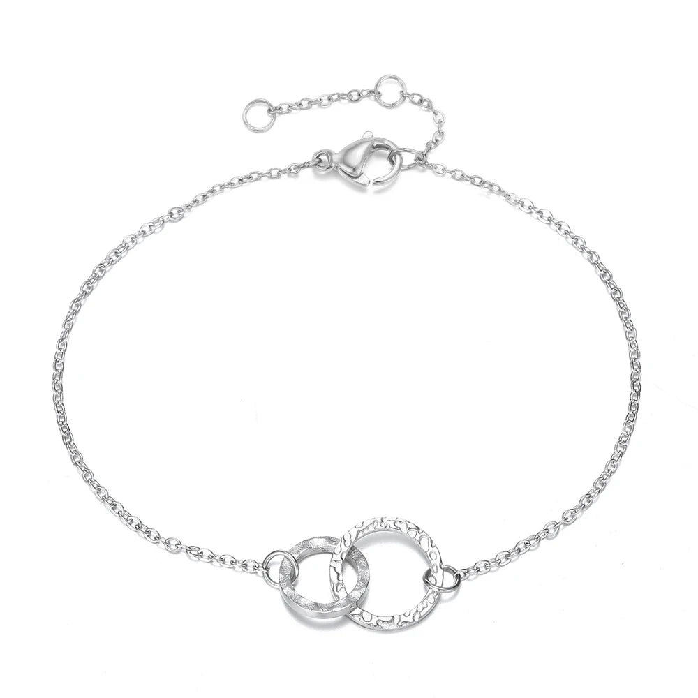 Bracelet Disque Croises