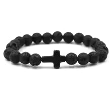Bracelet Croix Noir
