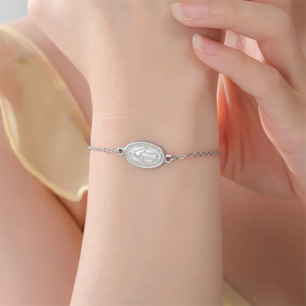 Bracelet Croix Vierge Marie
