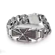 Bracelet Biker Croix de Fer