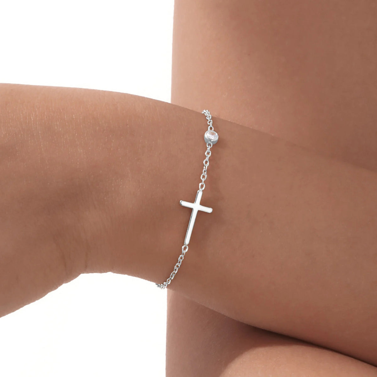 Bracelet Acier Inoxydable Croix