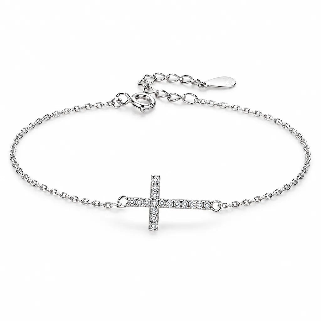 Bracelet Fin avec Croix