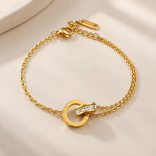 Bracelet 2 Anneaux Croisés