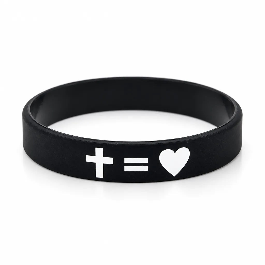Bracelet Caoutchouc Croix