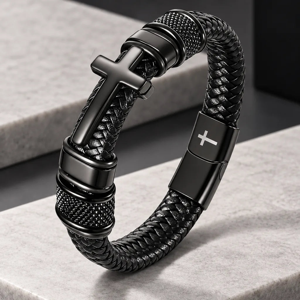 Bracelet avec Croix Gripping Homme