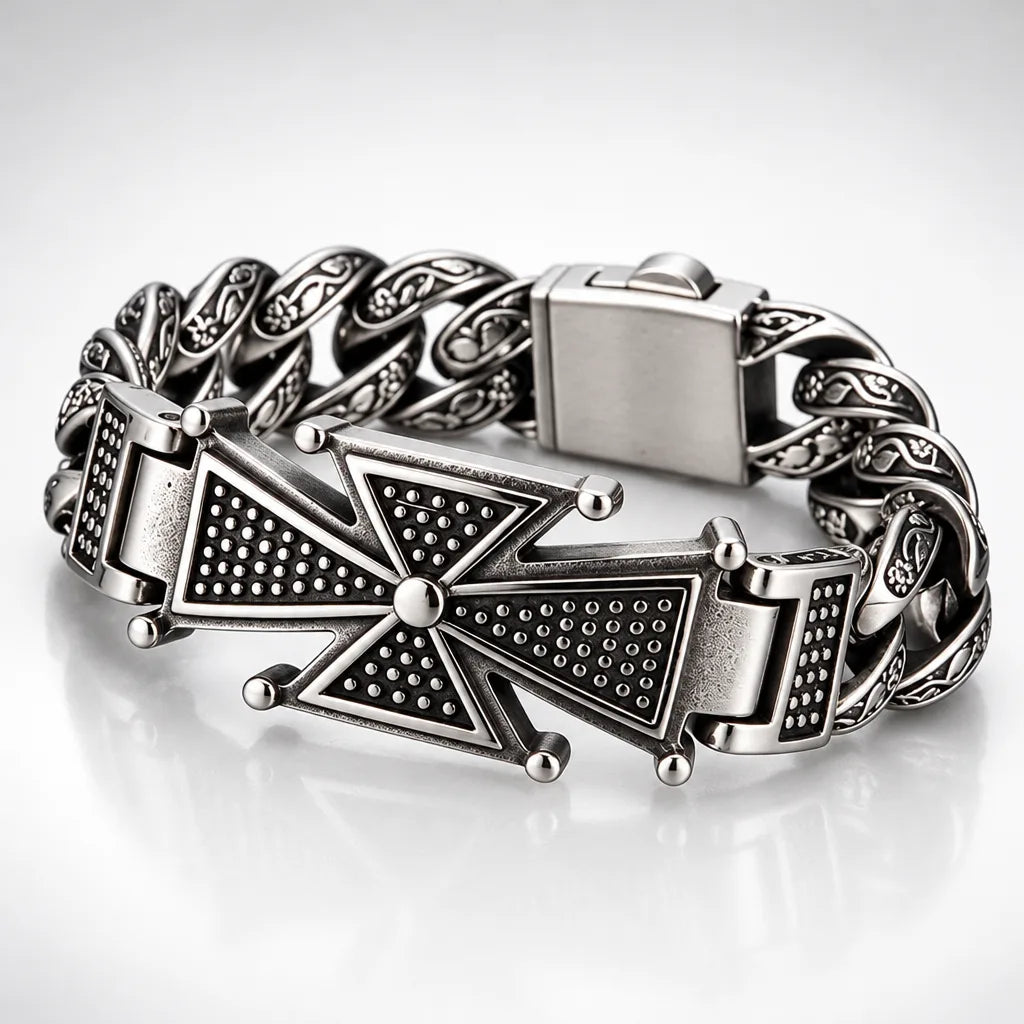 Bracelet Biker Croix de Fer