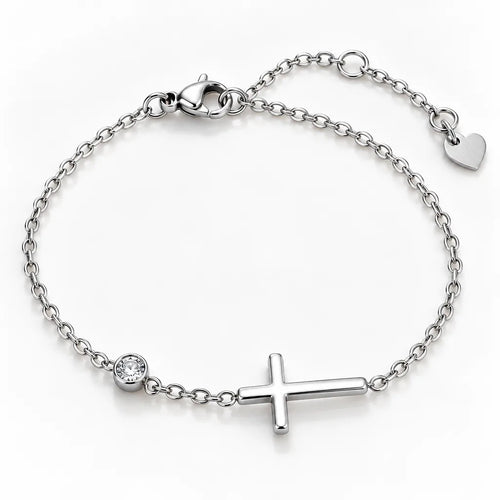 Bracelet Acier Inoxydable Croix