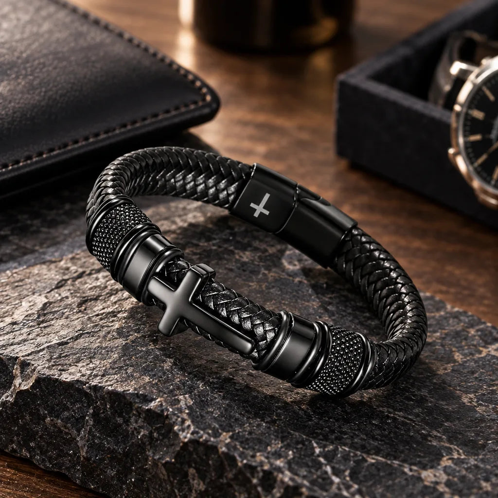 Bracelet avec Croix Gripping Homme