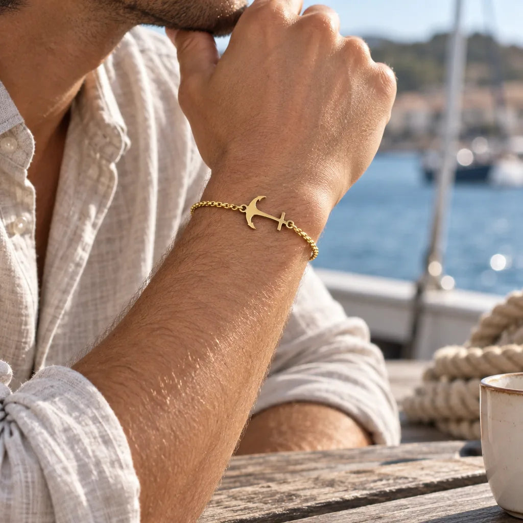 Bracelet Ancre Croix