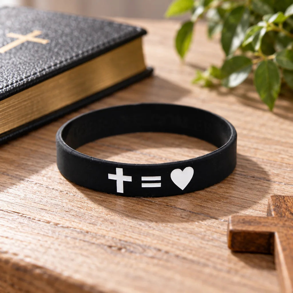 Bracelet Caoutchouc Croix