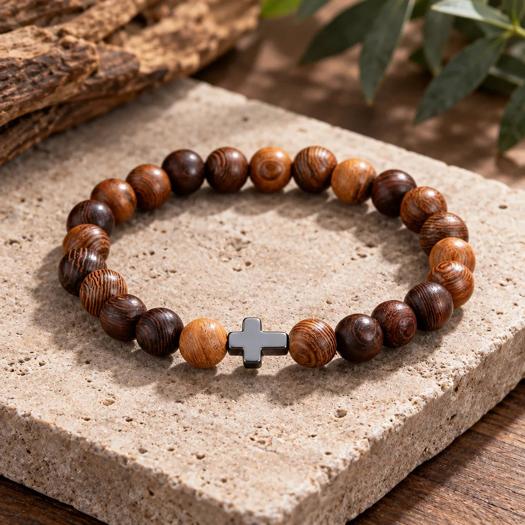 Bracelet Bois Croix