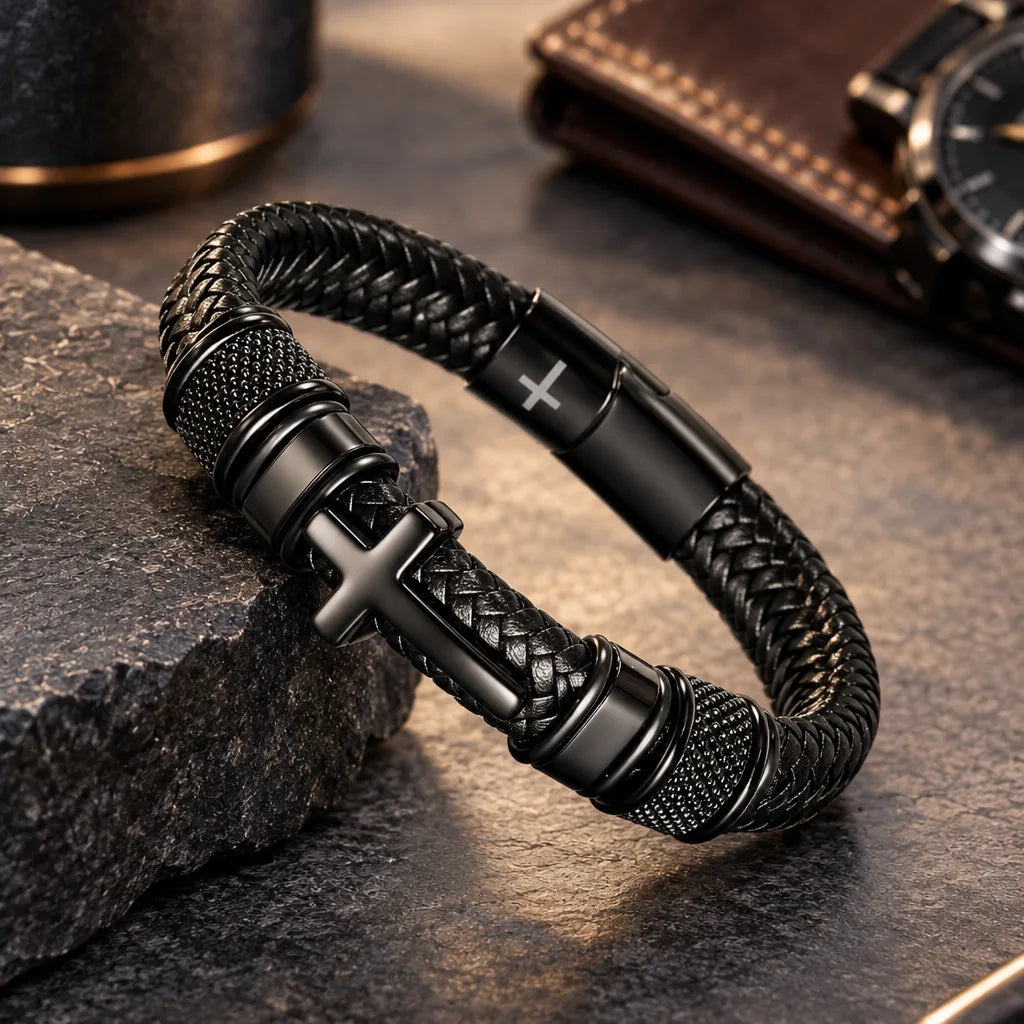 Bracelet avec Croix Gripping Homme