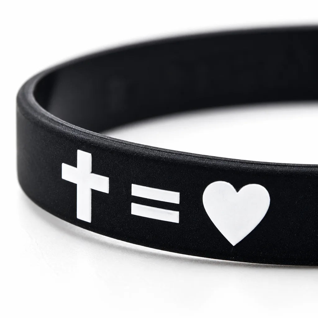 Bracelet Caoutchouc Croix