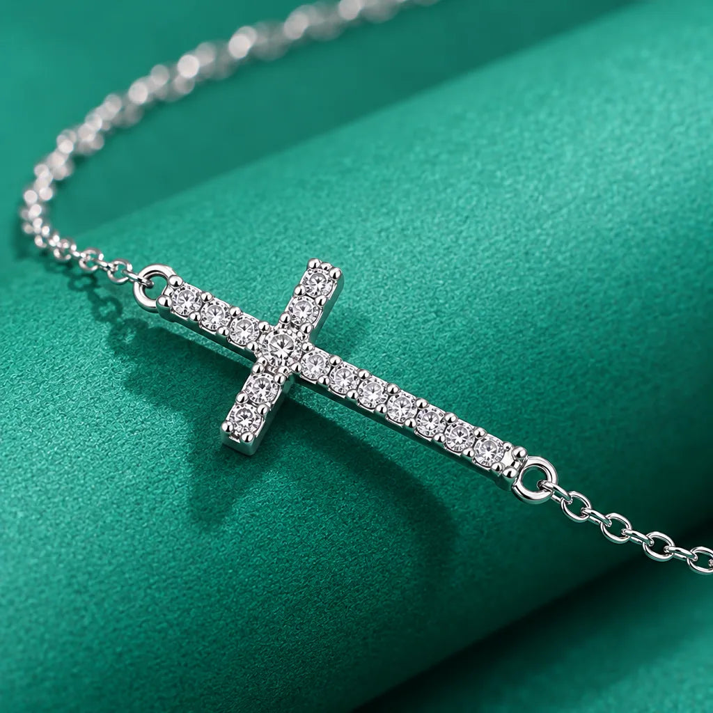 Bracelet Fin avec Croix