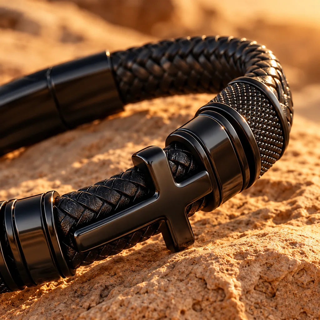 Bracelet avec Croix Gripping Homme